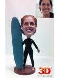 Mujer surfista 20 cm
